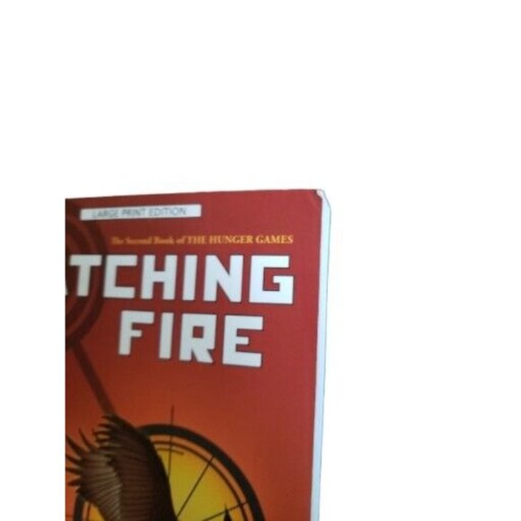 Catching Fire by Suzanne Collins Paperback Hunger Games Large Print - Picture 2 of 4